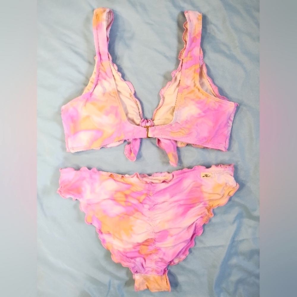 Hobie tie dye ruffle detail bikini - Picture 4 of 6